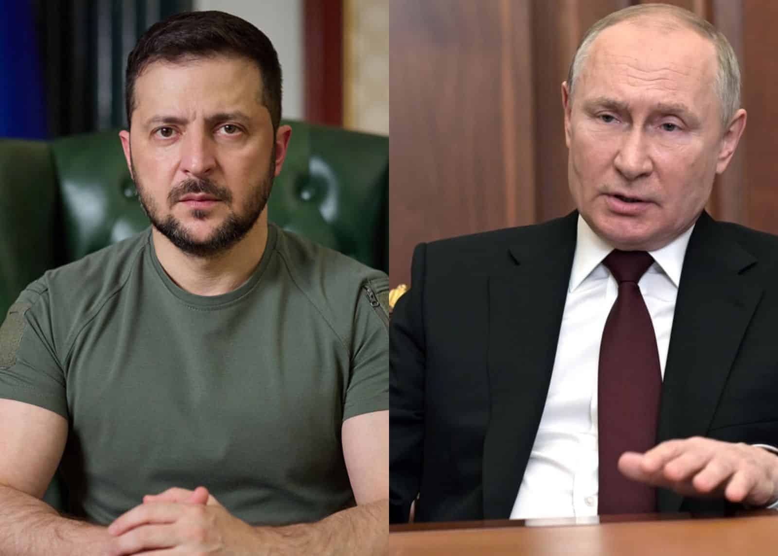 Volodímir Zelenski y Vladimir Putin
