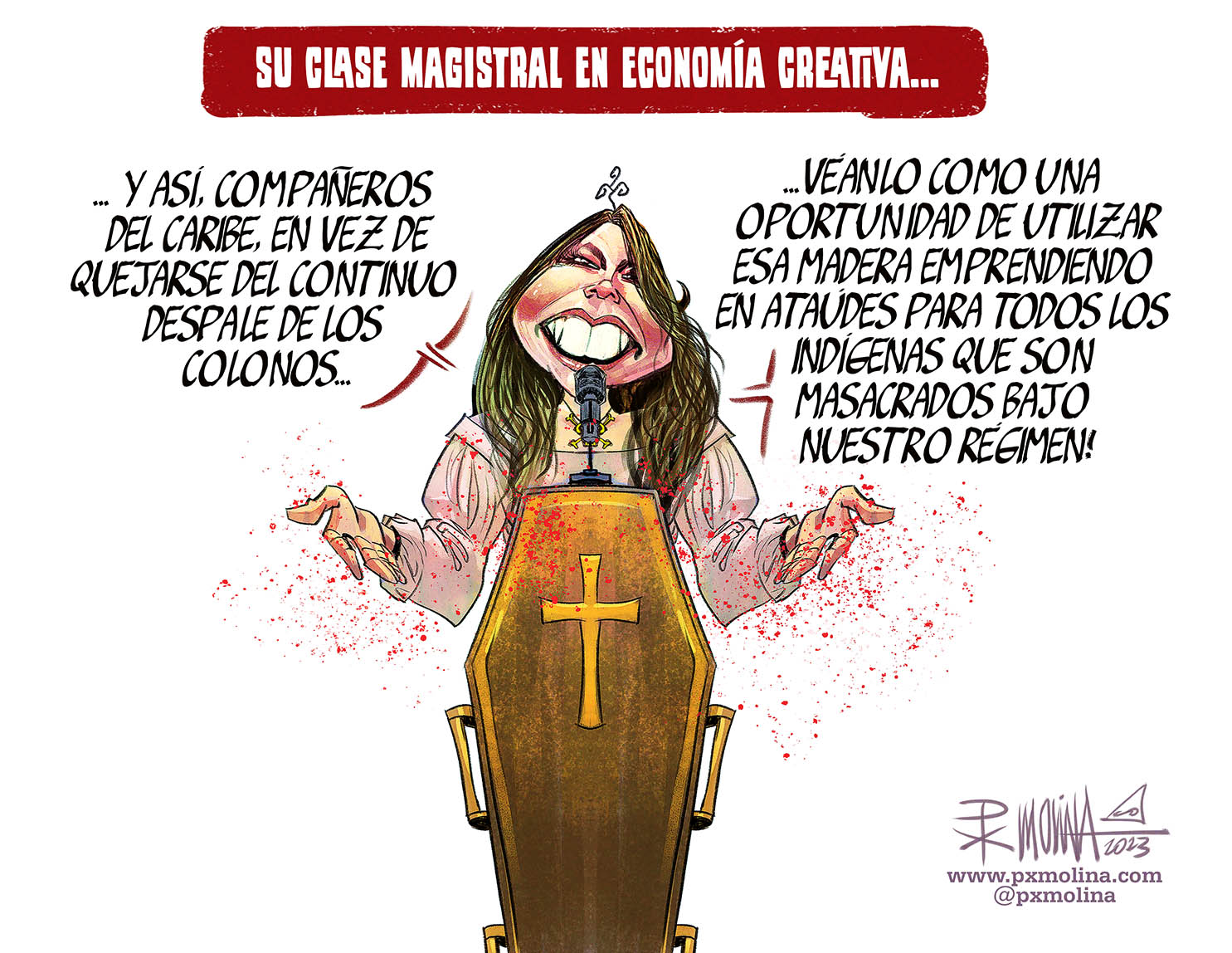 Caricatura Camila Ortega