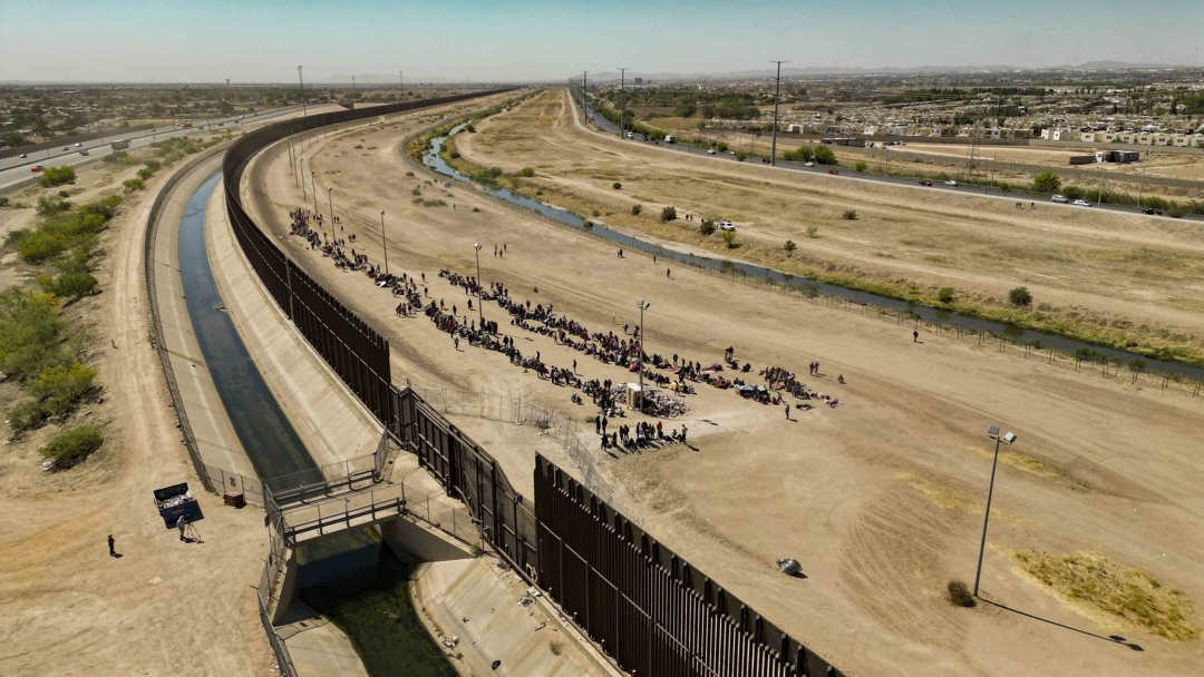 muro fronterizo en El Paso, Texas