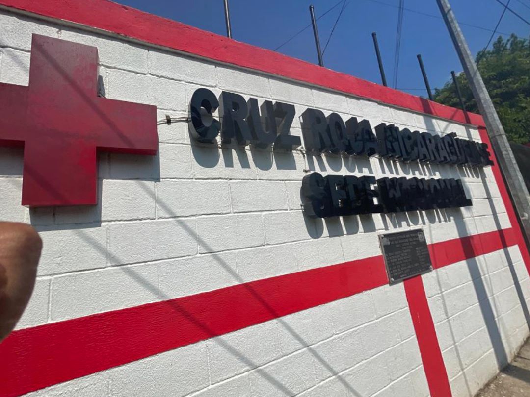 Fachada de la sede de la Cruz Roja en Managua