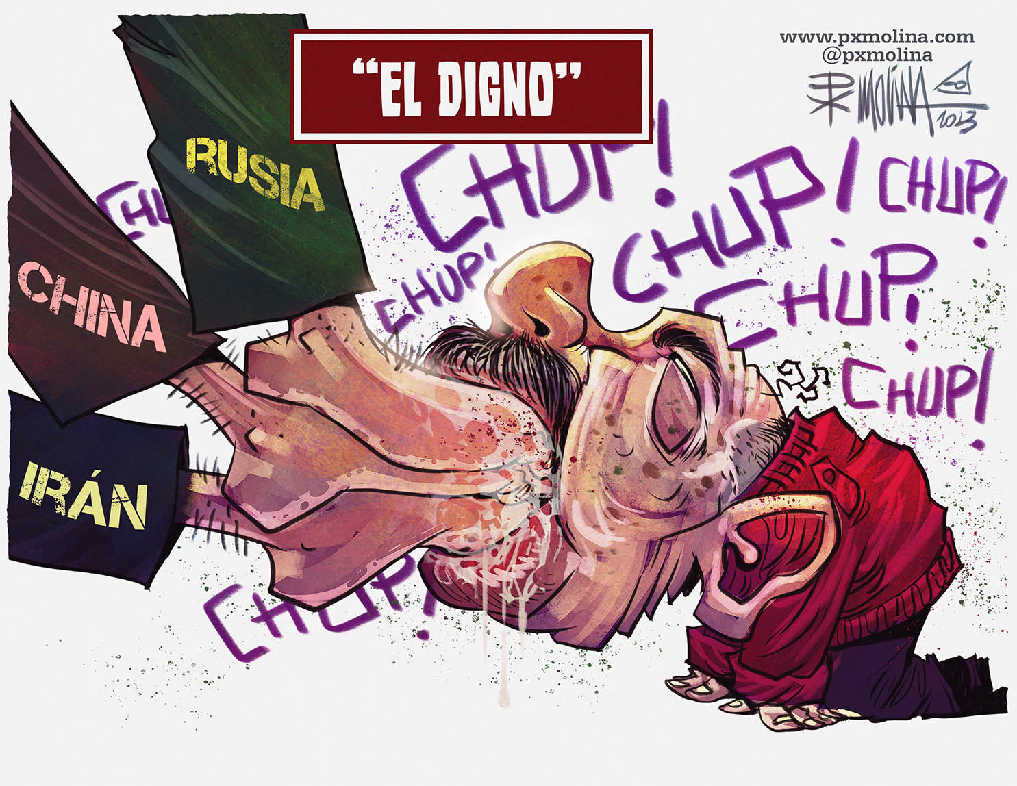 caricatura Daniel Ortega el digno