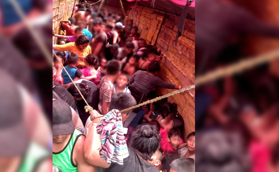 Encuentran a nicaragüenses entre migrantes hacinados en furgón en México