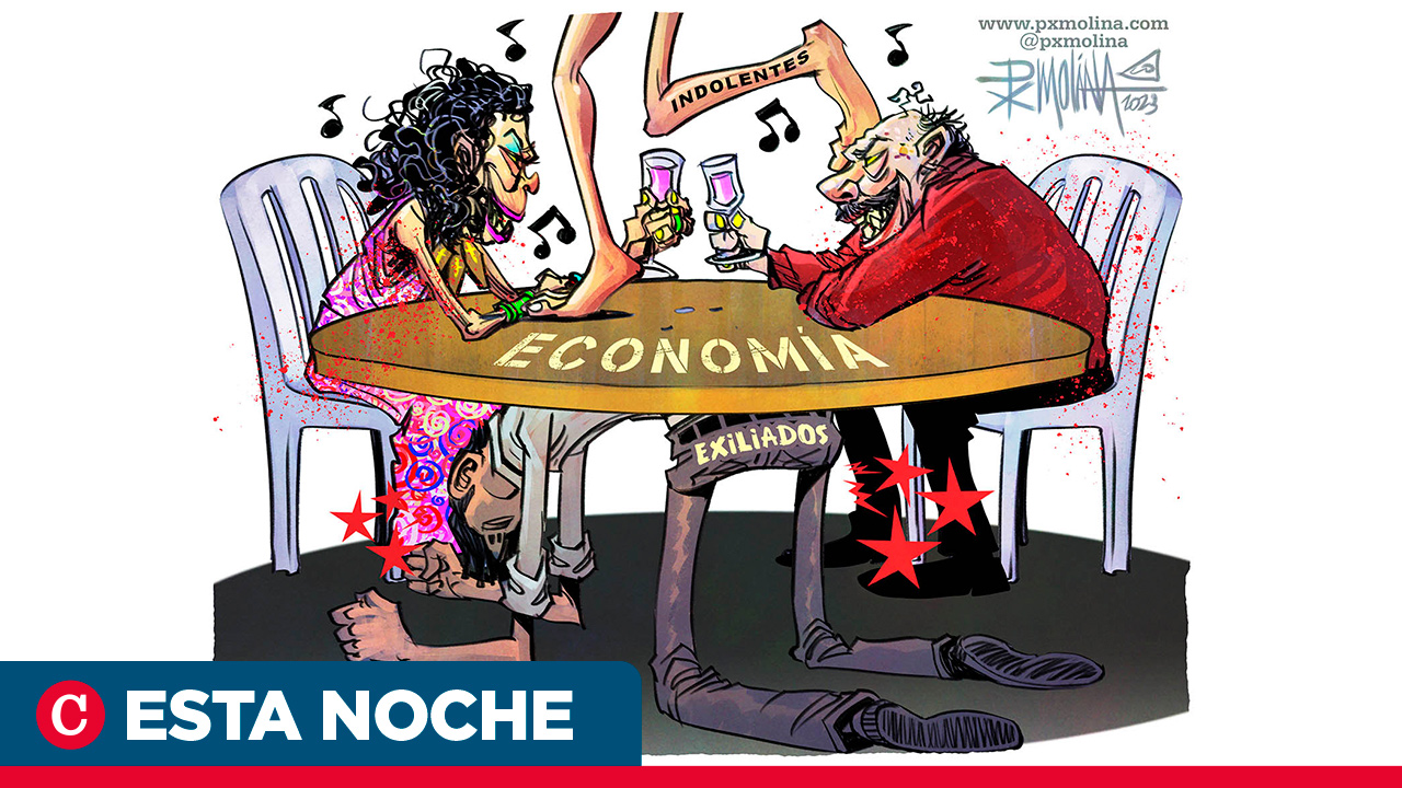 Caricatura Rosario Murillo y Daniel Ortega