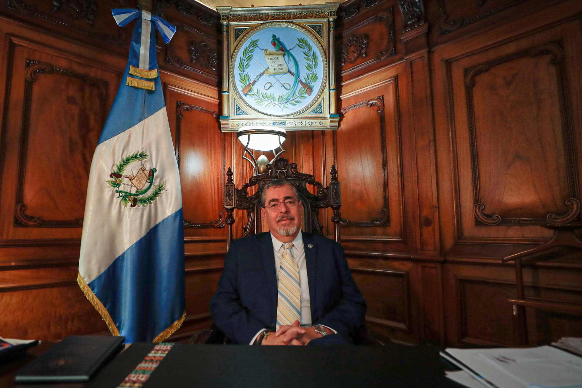 El presidente de Guatemala Bernardo Arévalo