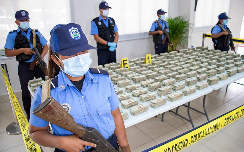 incautaciones millonarias al narcotráfico en Nicaragua
