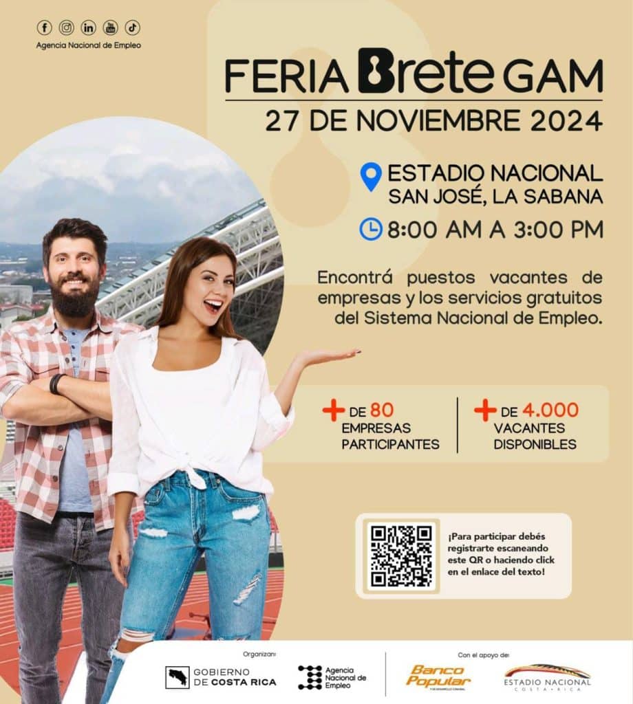 Feria de empleo en San José, Costa Rica.