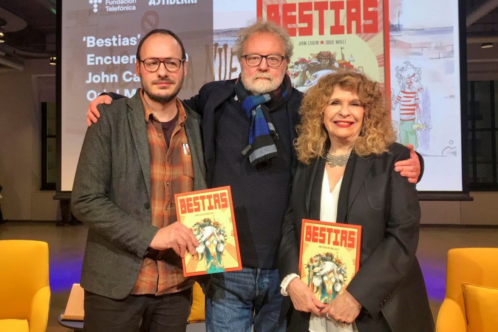 Presentación del cómic 'Bestias' en Madrid, diciembre de 2024.