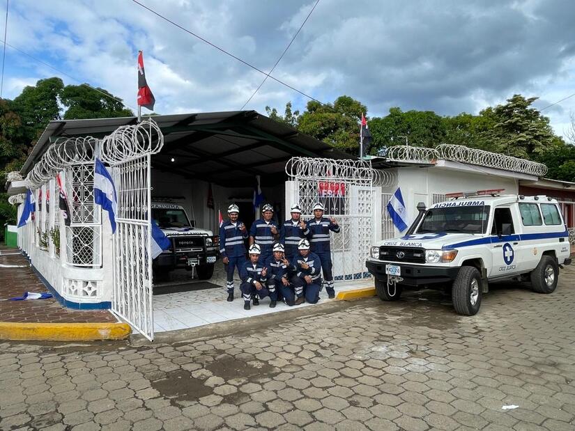Branch of the White Cross in San Rafael del Sur, installed in a house confiscated from Henry Briceño.