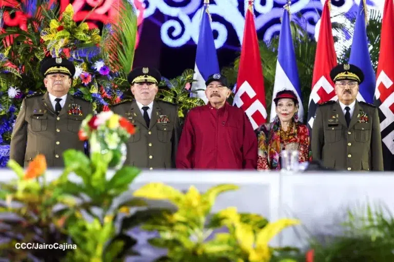 The General Command of the Nicaraguan Army together with dictators Daniel Ortega and Rosario Murillo