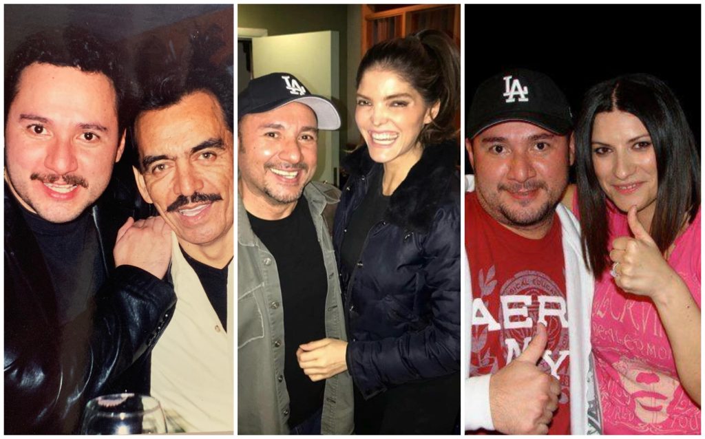 Collage de César Benítez con artistas latinos