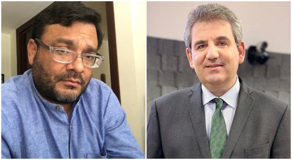 Javier Meléndez (left) and Mexican Dr. Carlos Barrachina.