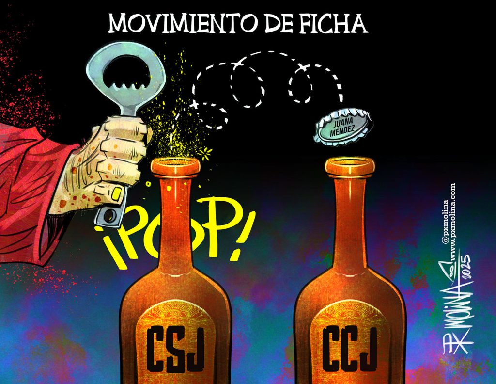 Caricatura movimiento de ficha