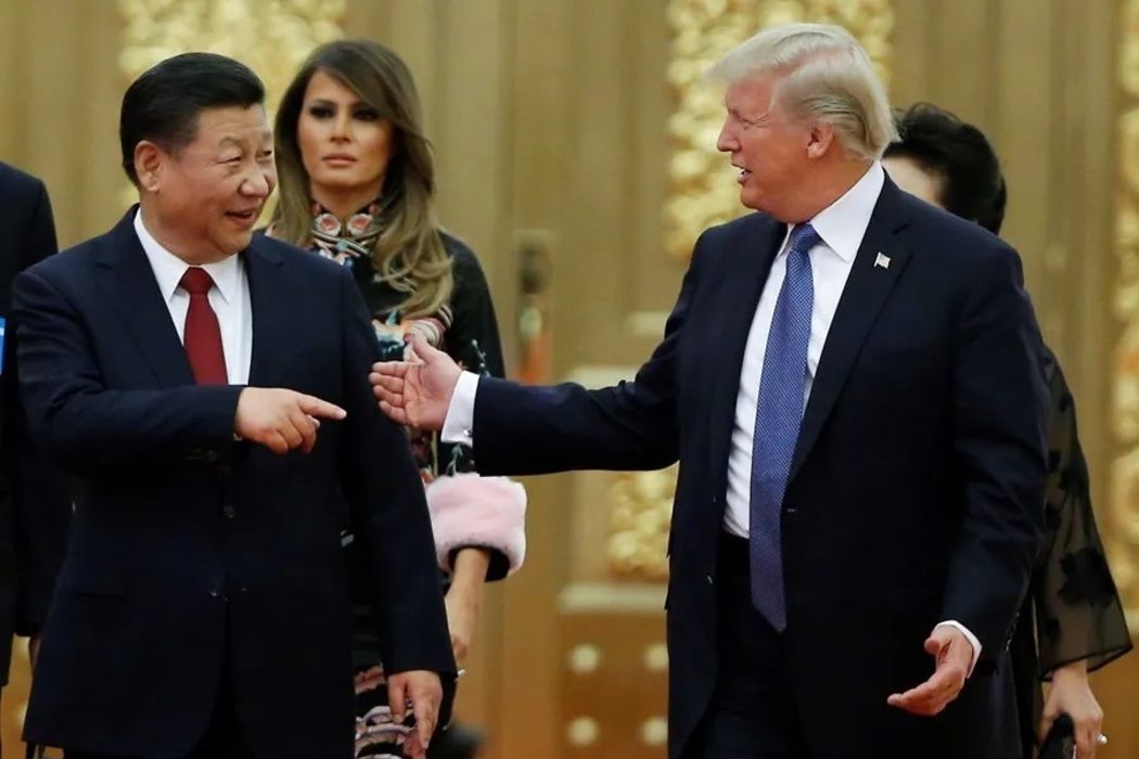 Xi Jinping con Donald Trump
