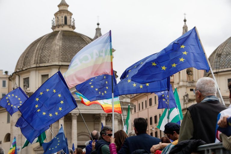 marcha Europa en Roma