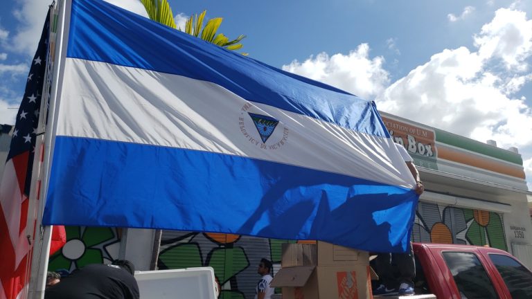 Marcha de nicas en el exilio