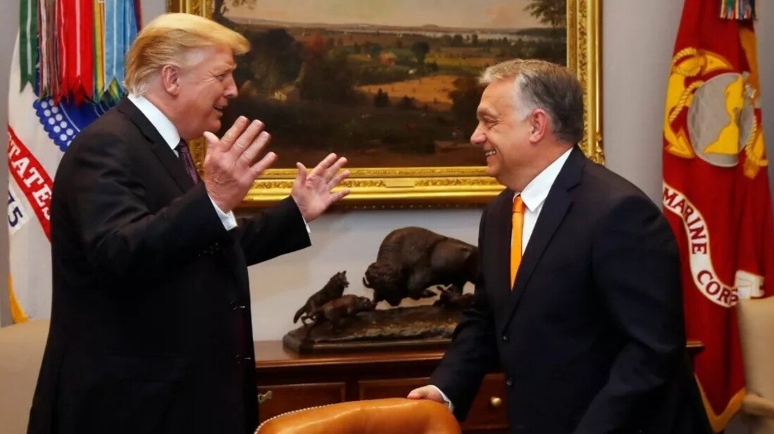Donald Trump con Viktor Orbán
