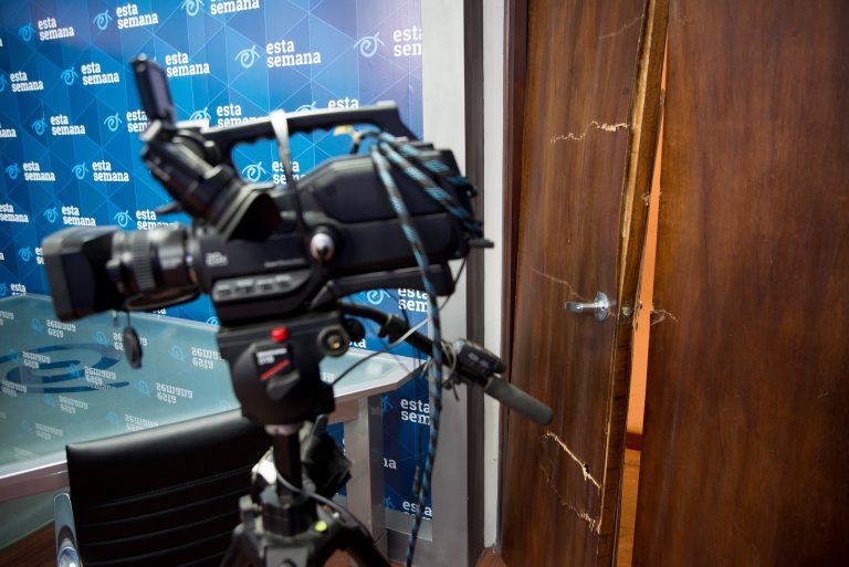 Estudio de Esta Semana destruido por la Policía en diciembre de 2018