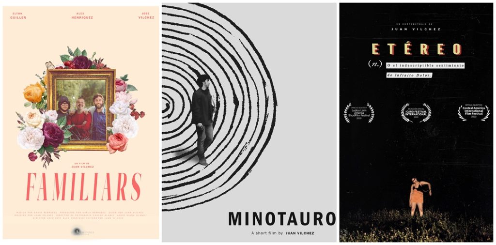 promocionales de los cortometrajes de Juan Vilchez