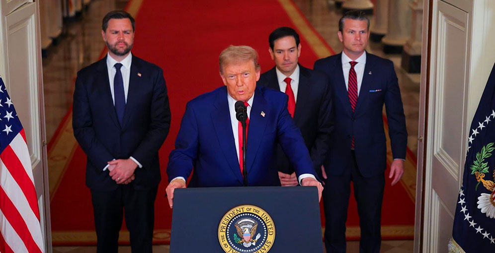 Trump en discurso tras ataque a Irán