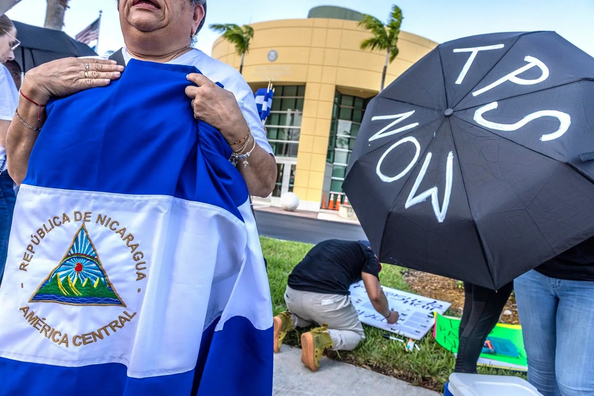 Manifestación por TPS para Nicaragüenses en Estados Unidos.