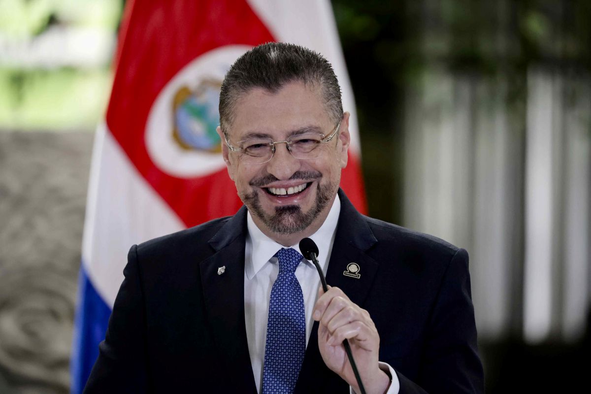 El presidente de Costa Rica, Rodrigo Chaves.