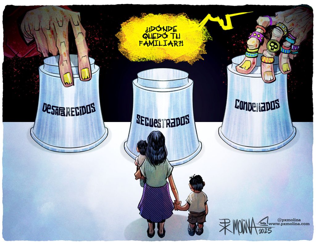 caricatura presos desaparecidos