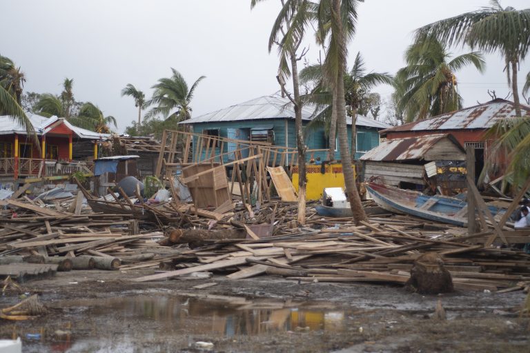 Casas destruidas en Bilwi