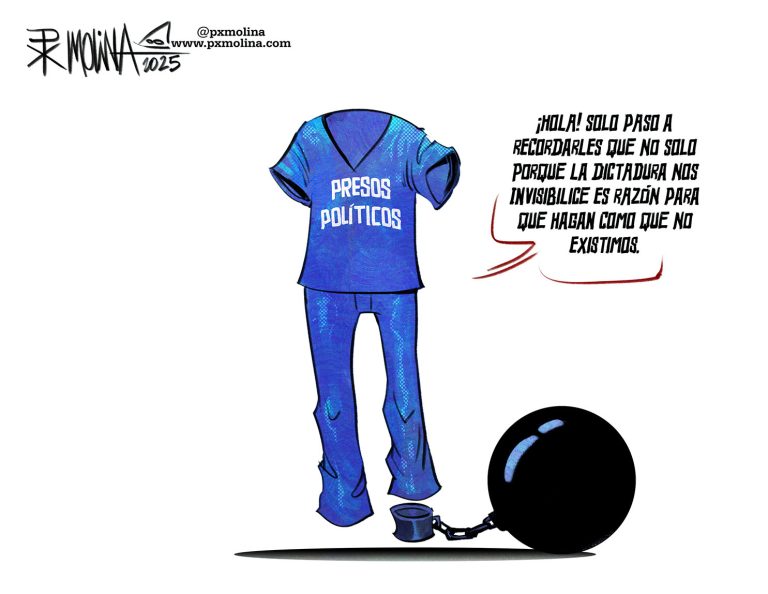 Caricatura recordatorio de los presos políticos