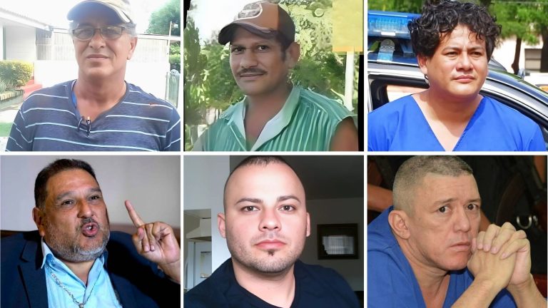 Presos políticos Eliseo Castro, Jaime Navarrete, Carlos Vanegas, Marvin Aguilar, José Meza