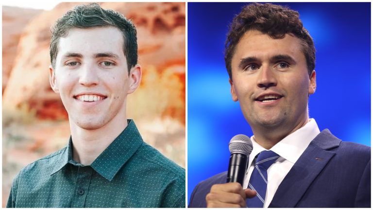 Tyler Robinson y Charlie Kirk