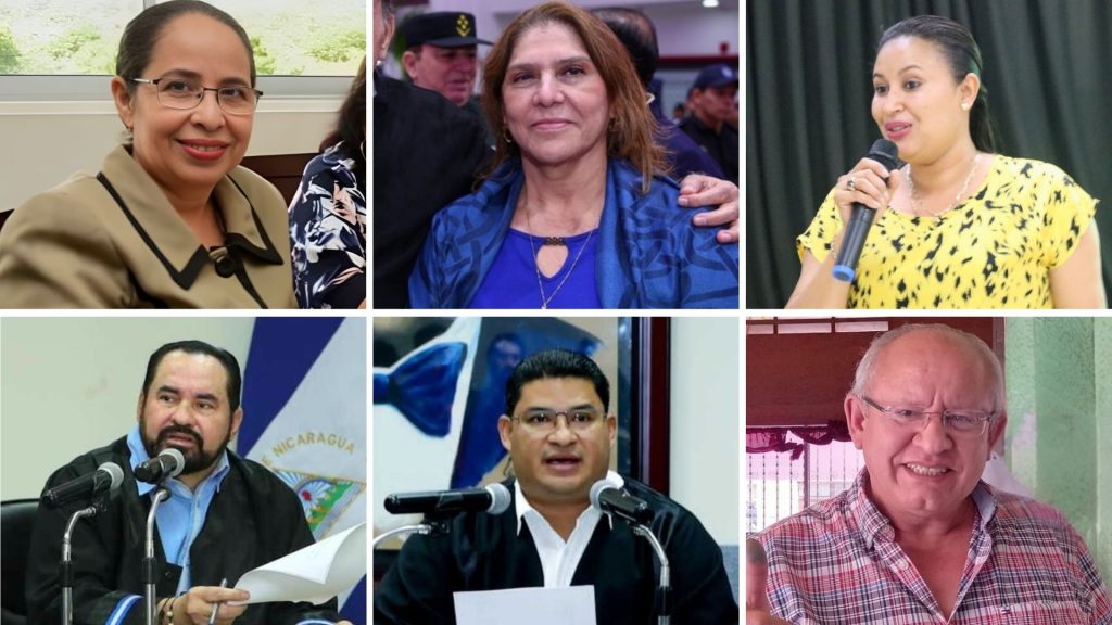 Parte de los nuevos magistrados de la CSJ en Nicaragua