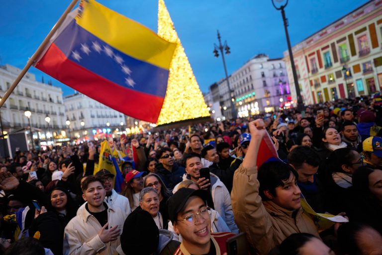 Manifestación de venezolanos en Madrid