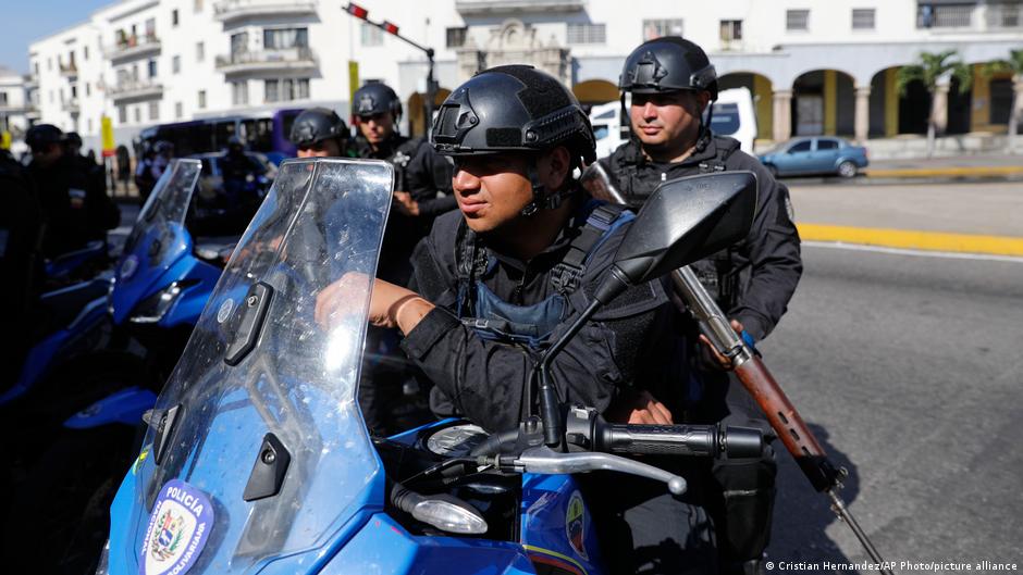policías calles Venezuela. Foto: DW