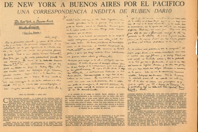 La última crónica de Darío