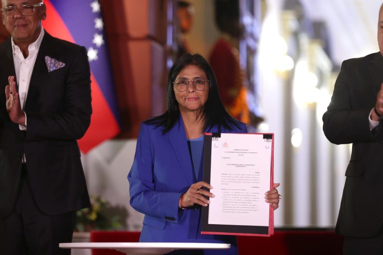 Delcy Rodríguez ley amnistía
