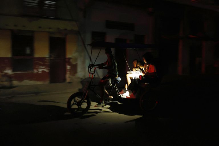 Apagón en La Habana, Cuba.