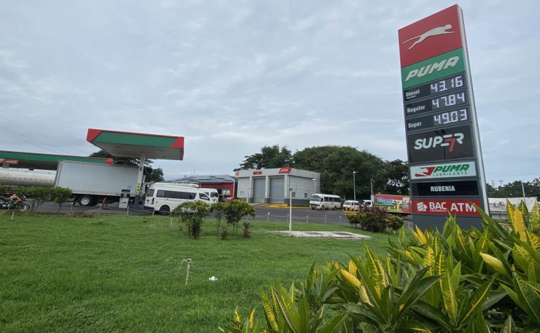 Gasolinera en Managua.