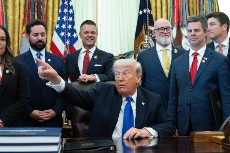 El presidente de Estados Unidos, Donald J. Trump en la Casa Blanca.