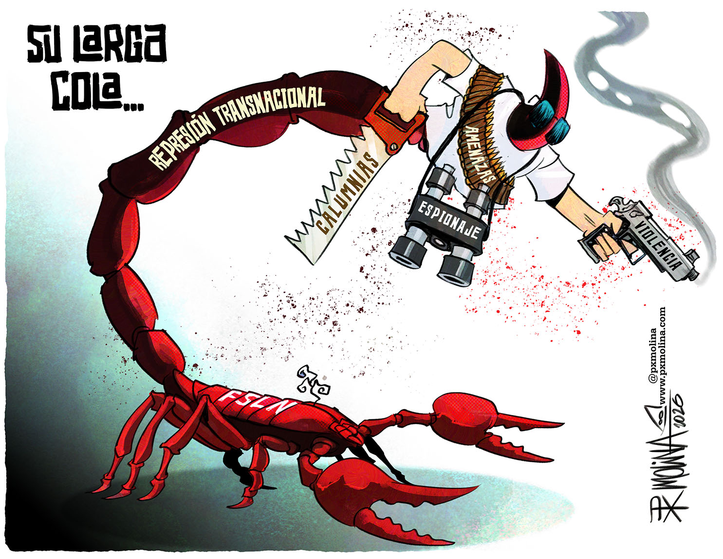 Caricatura del día | Su larga cola