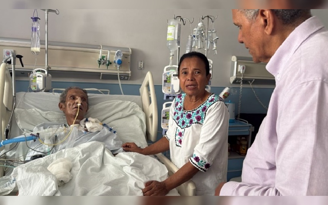 Brooklyn Rivera: enflaquecido y postrado en una cama de hospital