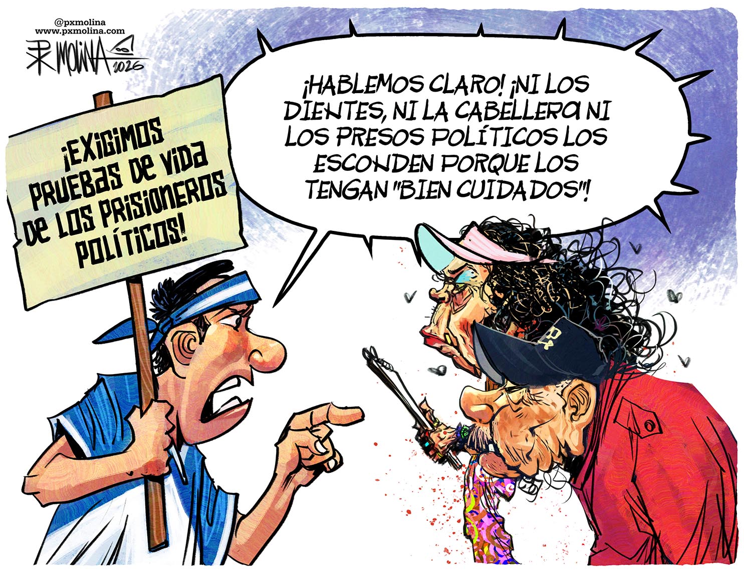 Caricatura Hablando claro