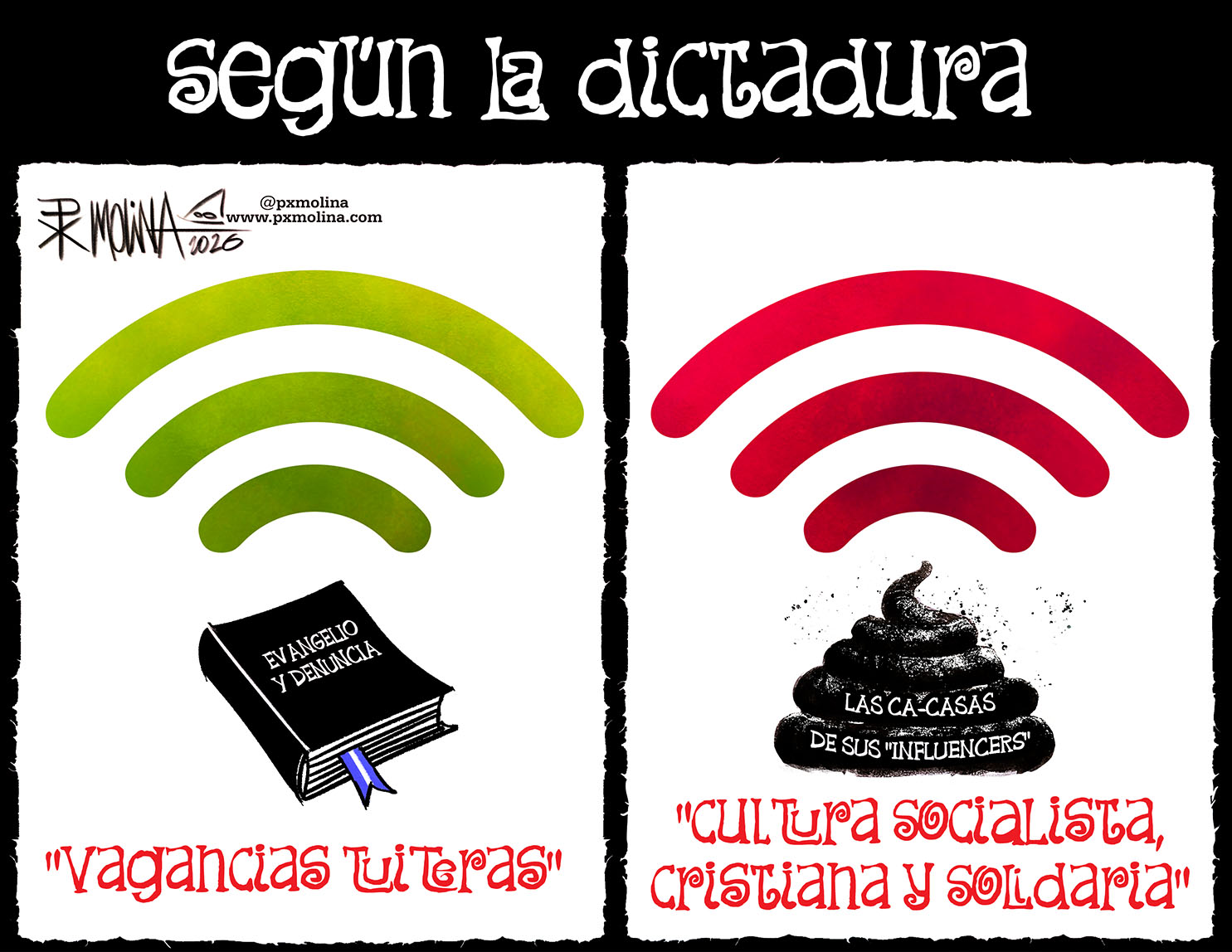 Caricatura Según la dictadura