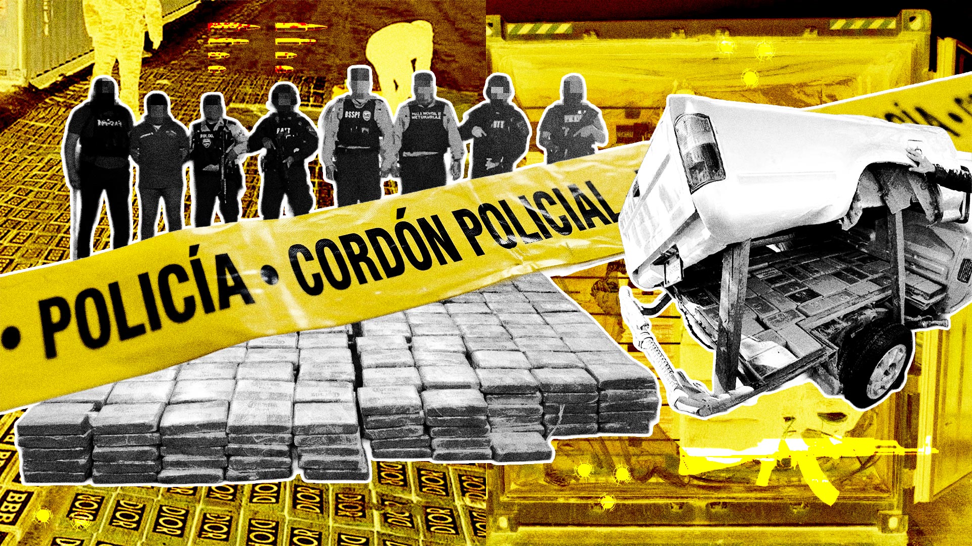Fotoarte de cocaína incautada de Nicaragua