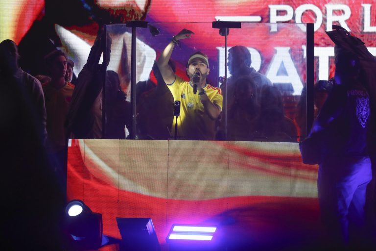 De la Espriella celebra su resultado en la primera vuelta de las presidenciales en Colombia