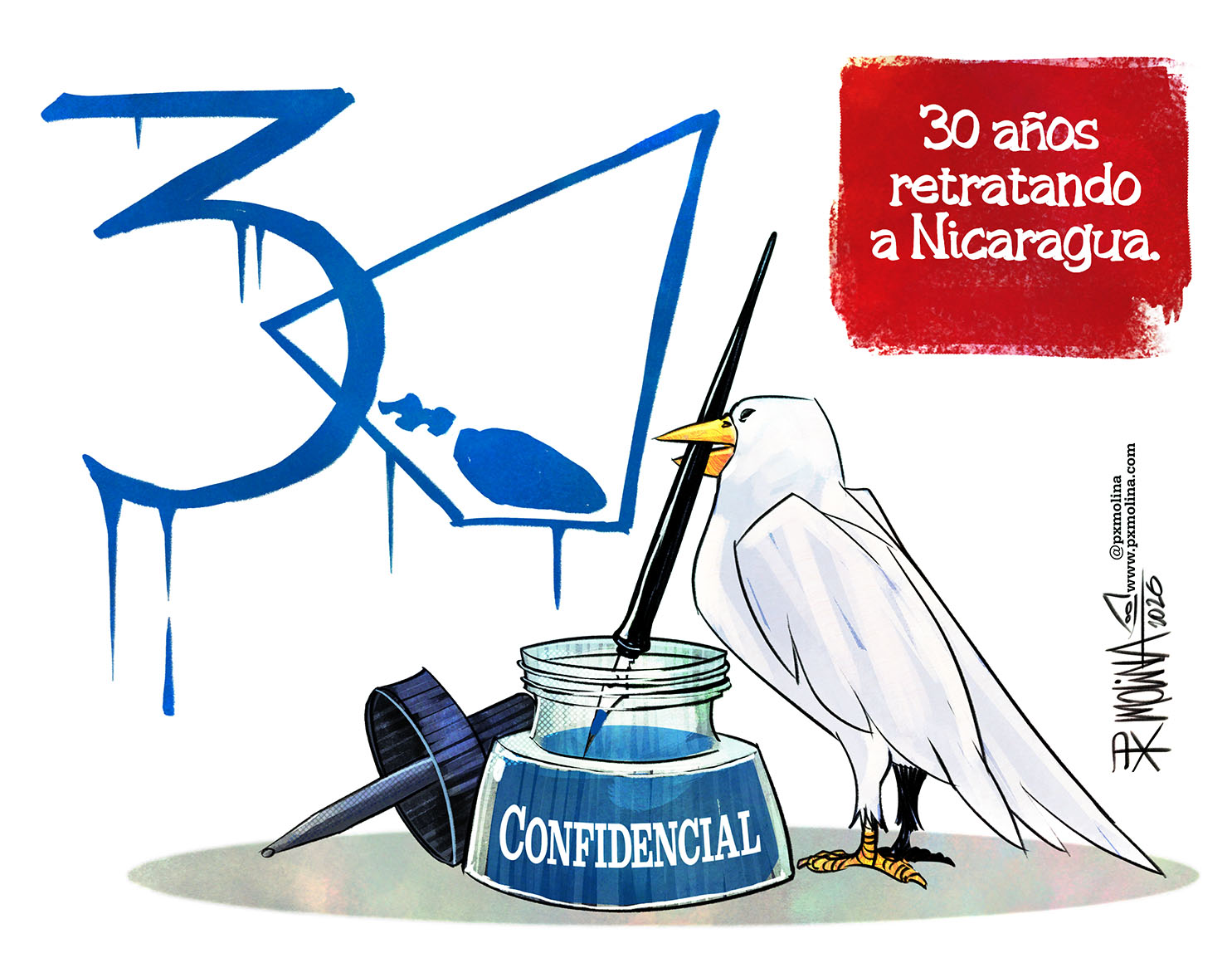 Caricatura Confidencial en sus 30 años