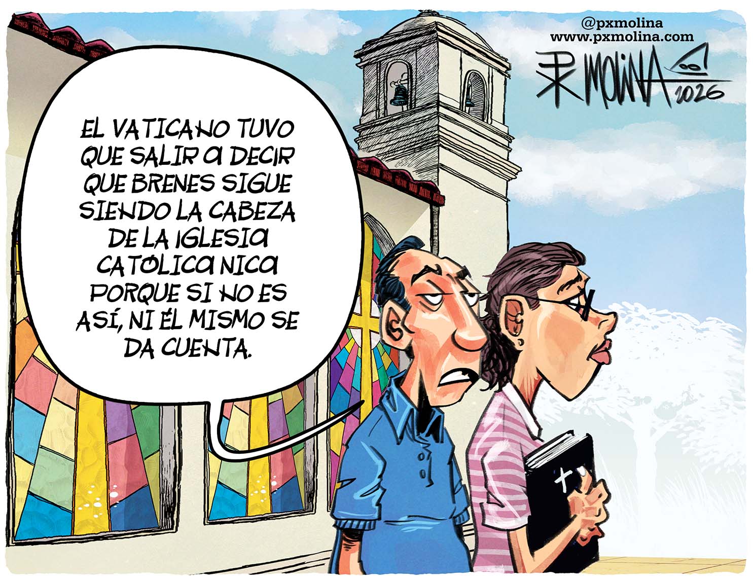 Caricatura Estrategia vaticana