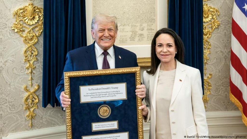 María Corina Machado y Donald Trump