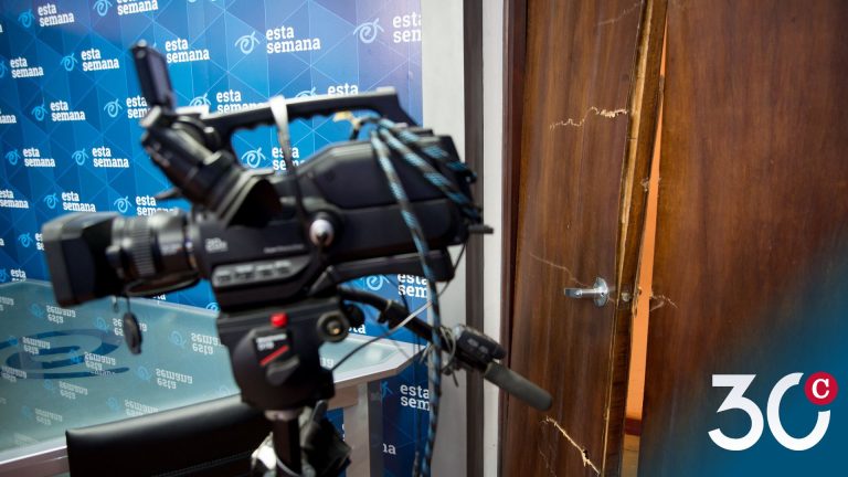 Estudio de 'Esta Semana' destruido por la Policía de Nicaragua