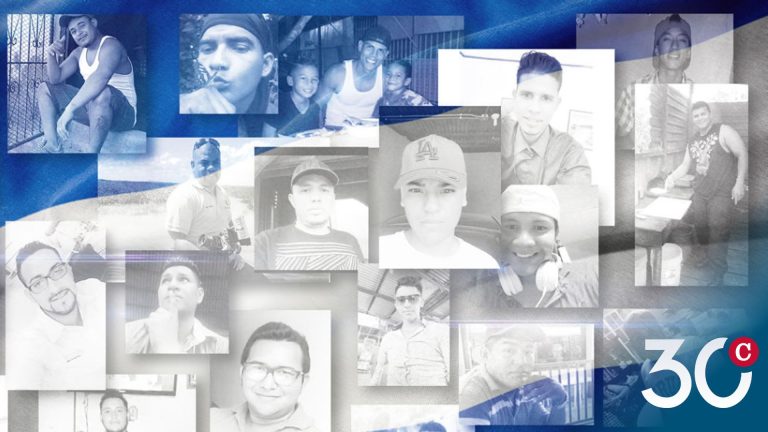 Jóvenes asesinados durante la Rebelión de Abril en Nicaragua